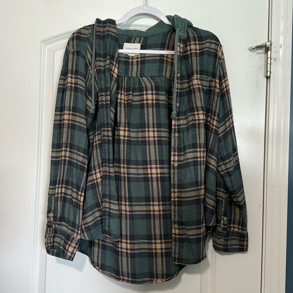 American Eagle flannel, size medium.